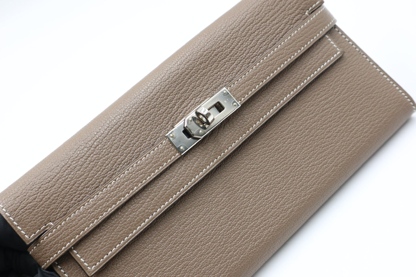 Hermes Kelly Wallet Gray長夾 灰/ Rank SA 251119006