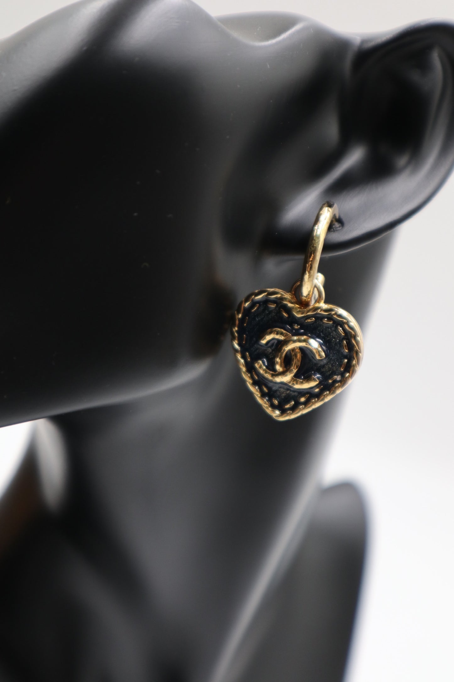 Chanel Earrings 復古牛仔藍愛心耳環/ Rank SA 250903002