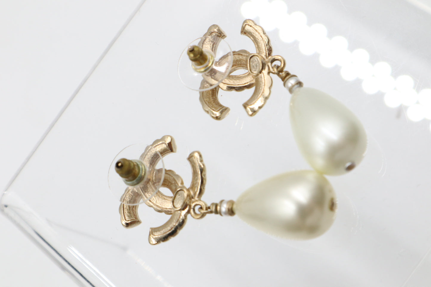 Chanel Earrings 水滴珍珠水鑽圓型耳環/ Rank SA 251110001