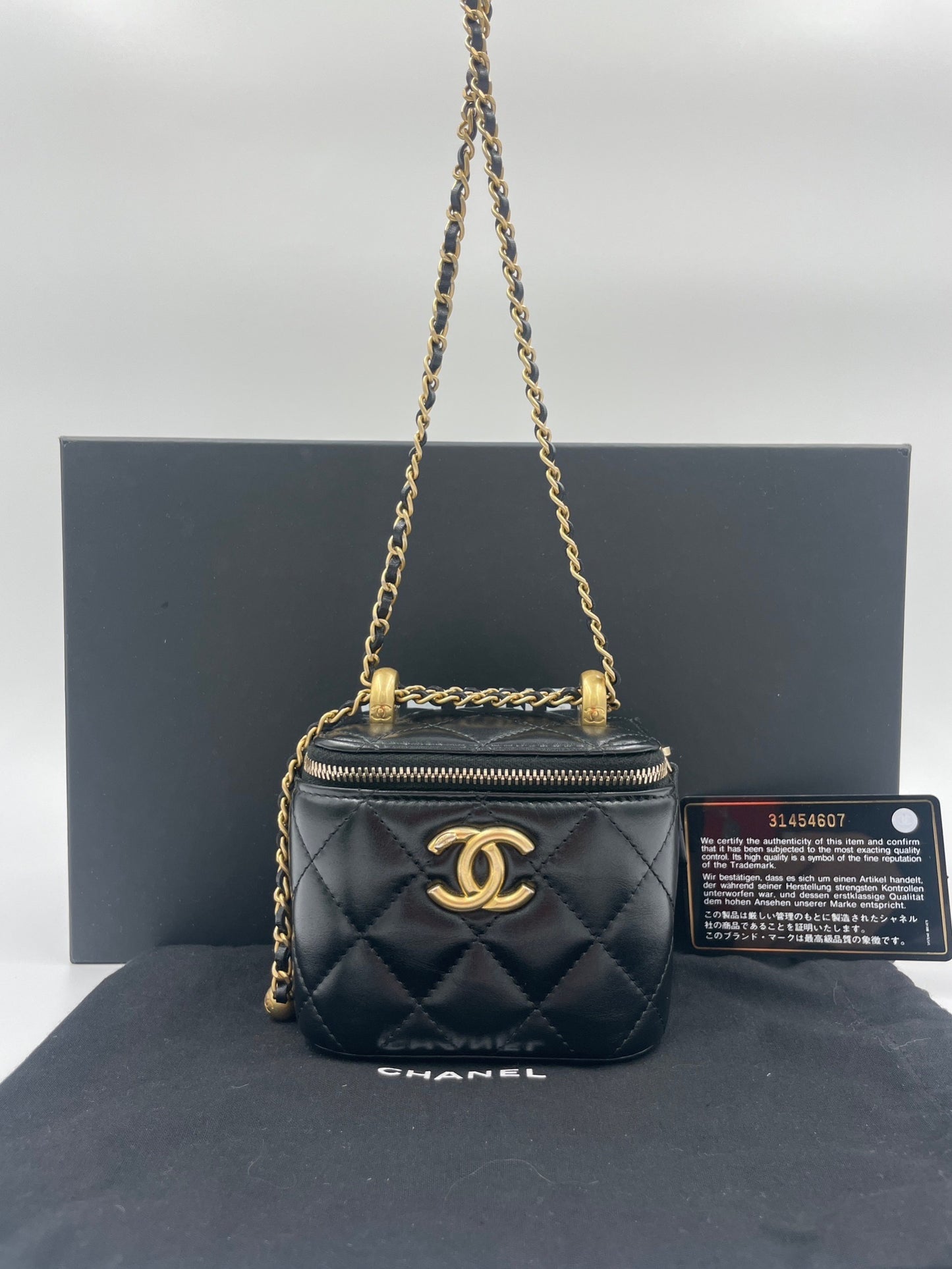 Chanel 雙金球盒子包/Rank SA