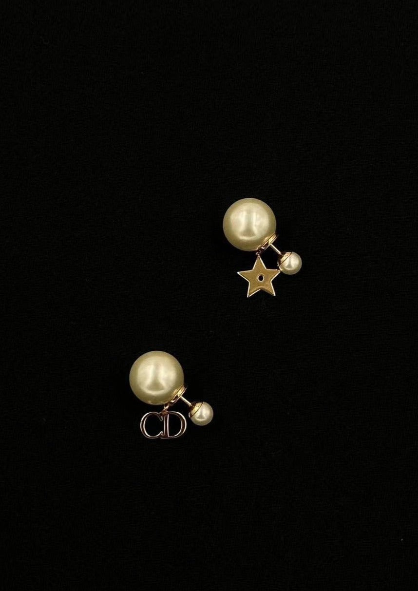 Dior Vintage 珍珠耳環/Rank SA