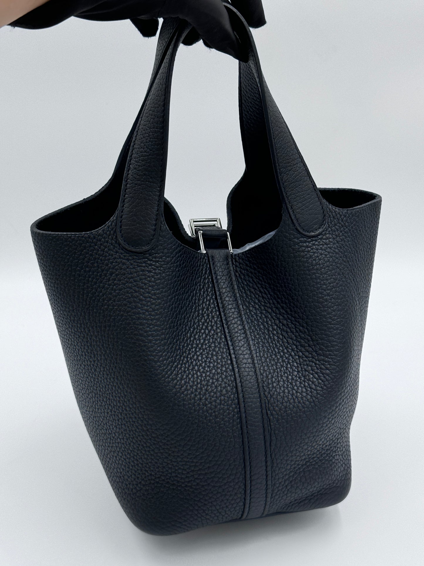 Hermès Picotin 18cm Black 黑銀菜籃子 / Rank SA 24072103