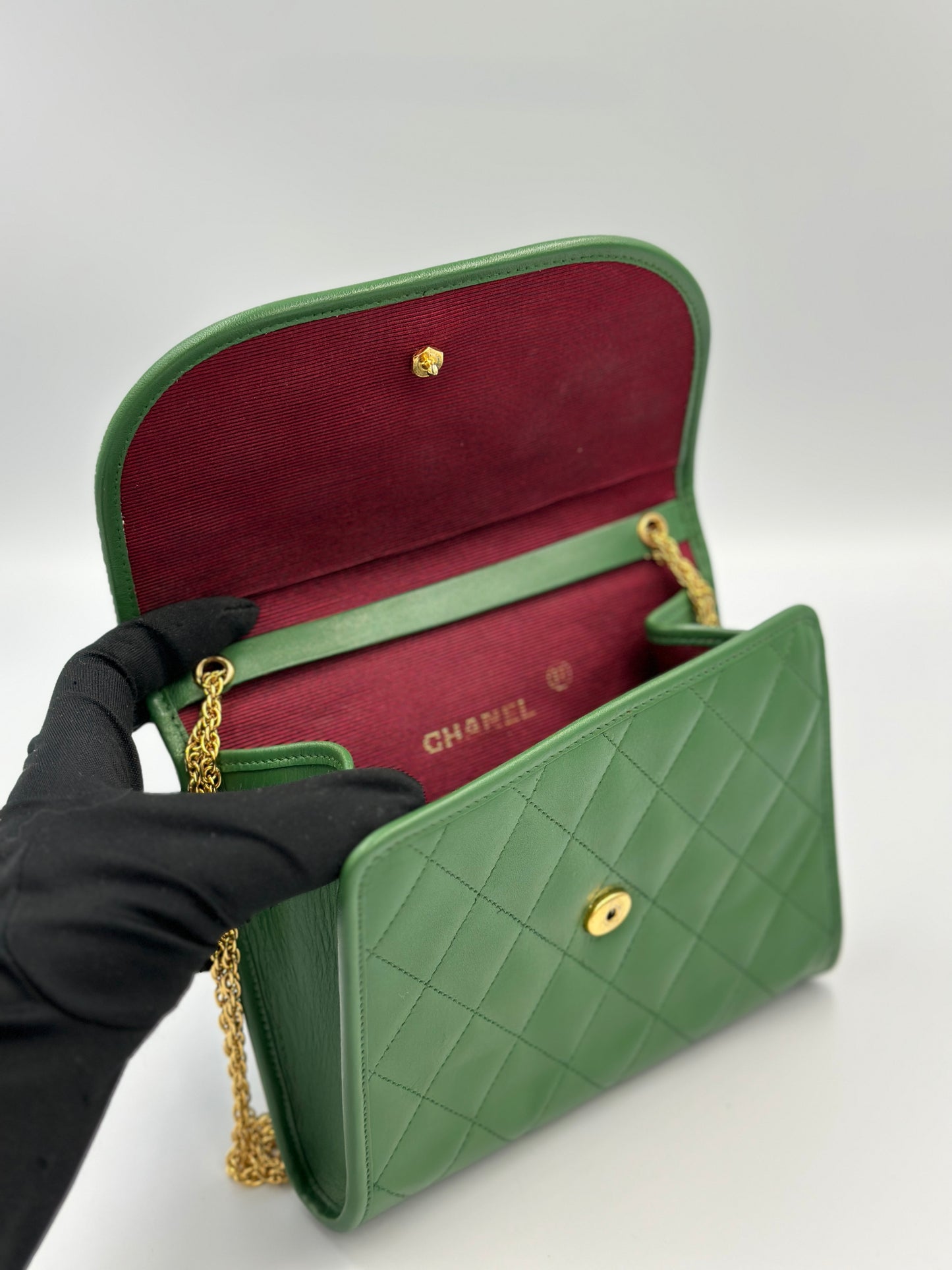 Chanel 綠色Mini Coco 1986