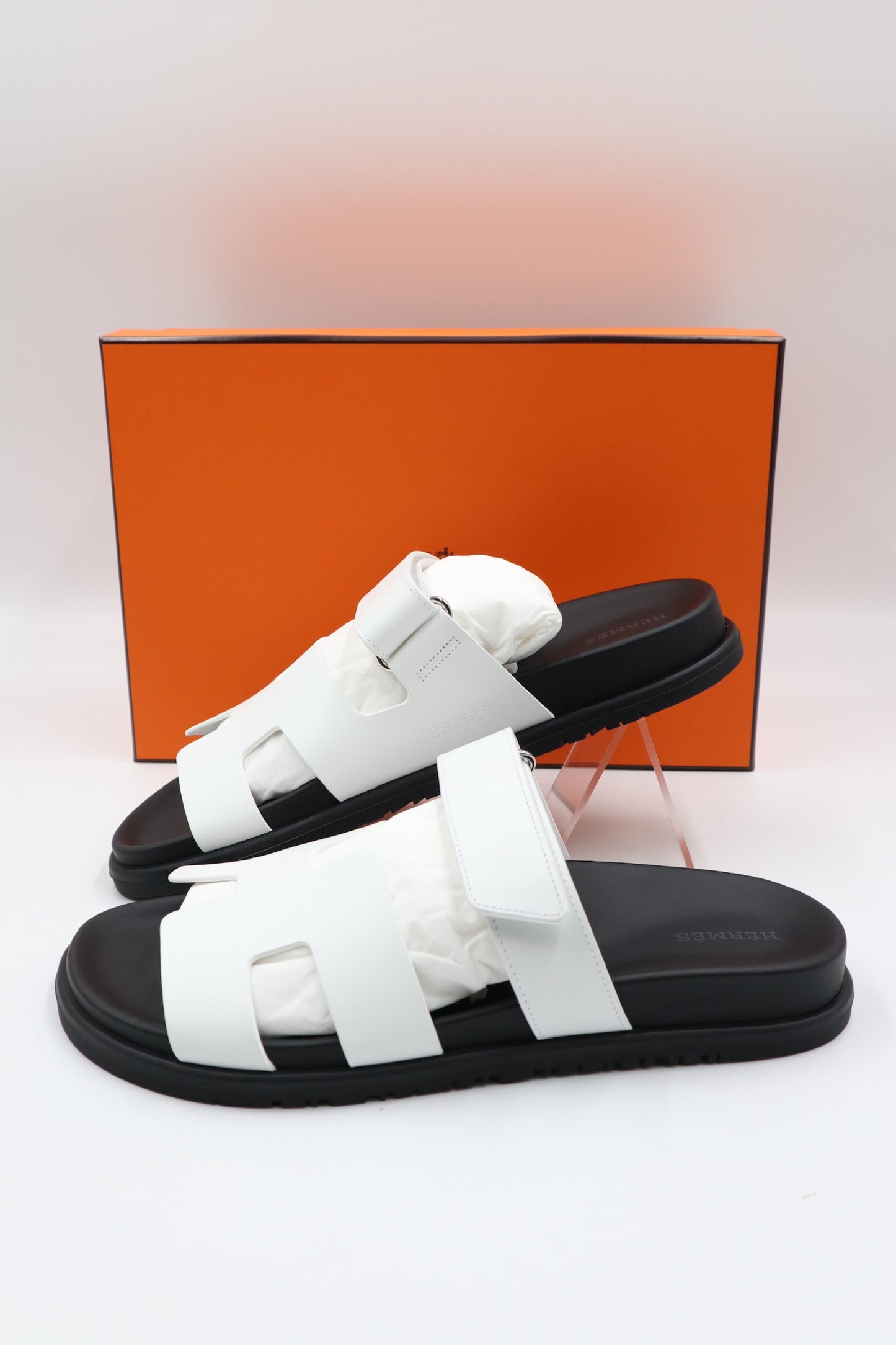 Hermes 二舅鞋 白色 / Rank SA 250928002