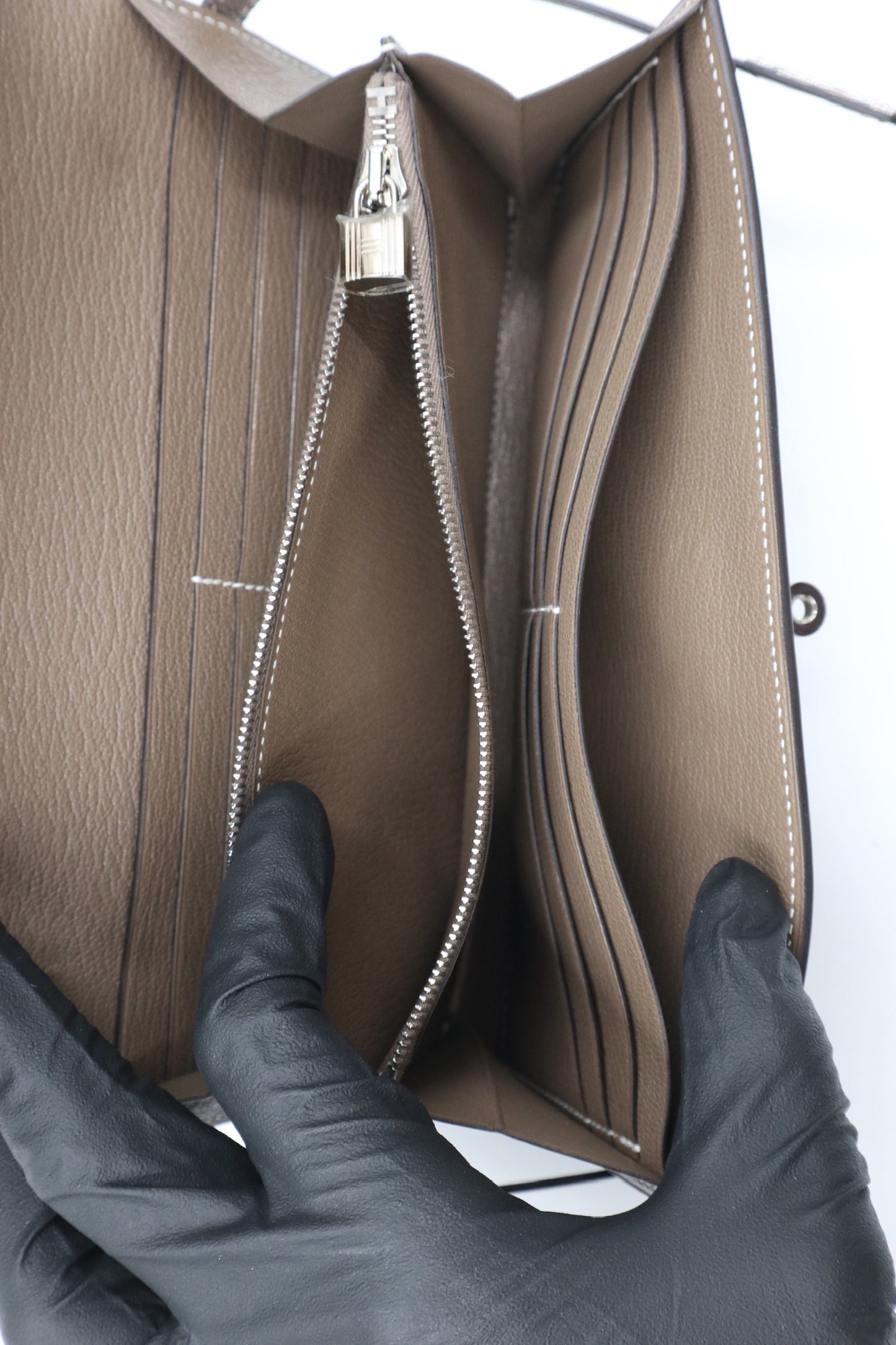 Hermes Kelly Wallet Gray長夾 灰/ Rank SA 251119006