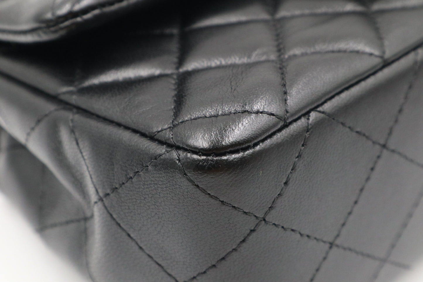 Chanel Mini CF 羊皮20cm 黑銀 / Rank SA 251113001