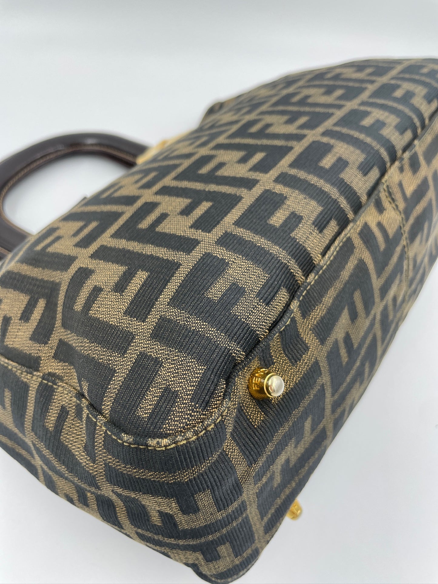 Fendi 金扣 Tote Bag / Rank SA