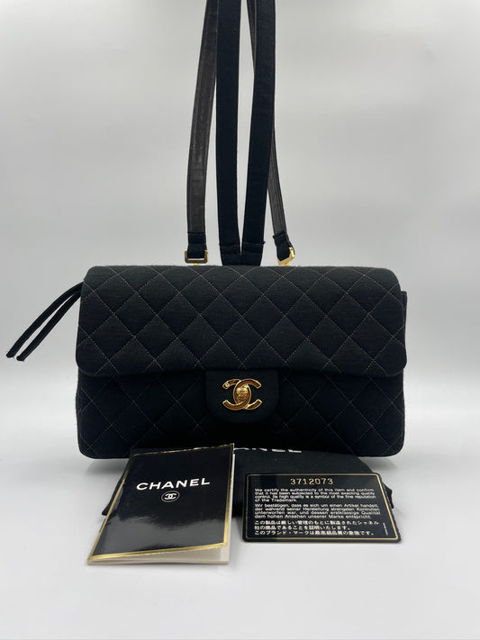 Chanel 布面雙肩包 backpack / Rank A