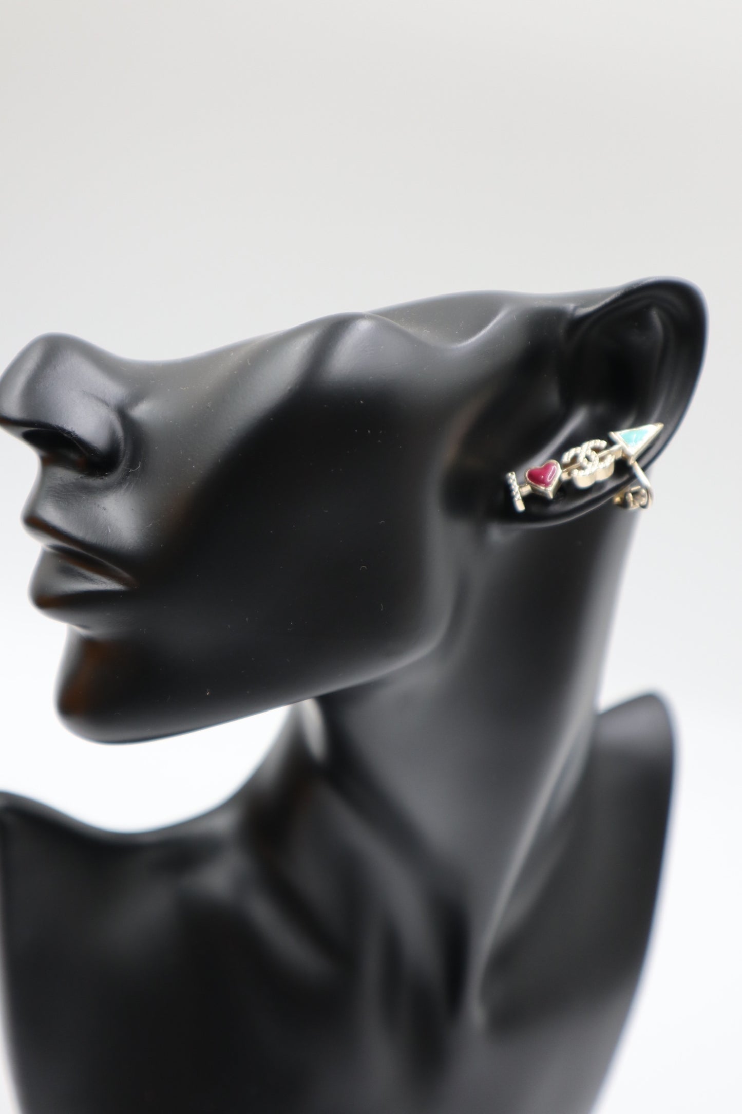 Chanel Earrings 桃綠金雙C耳環/ Rank SA 250903001
