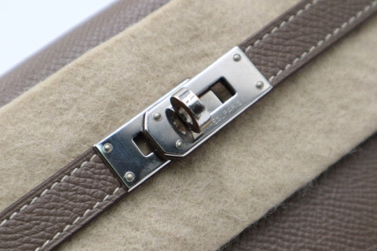 Hermes Kelly Wallet Gray長夾 灰/ Rank SA 250811007