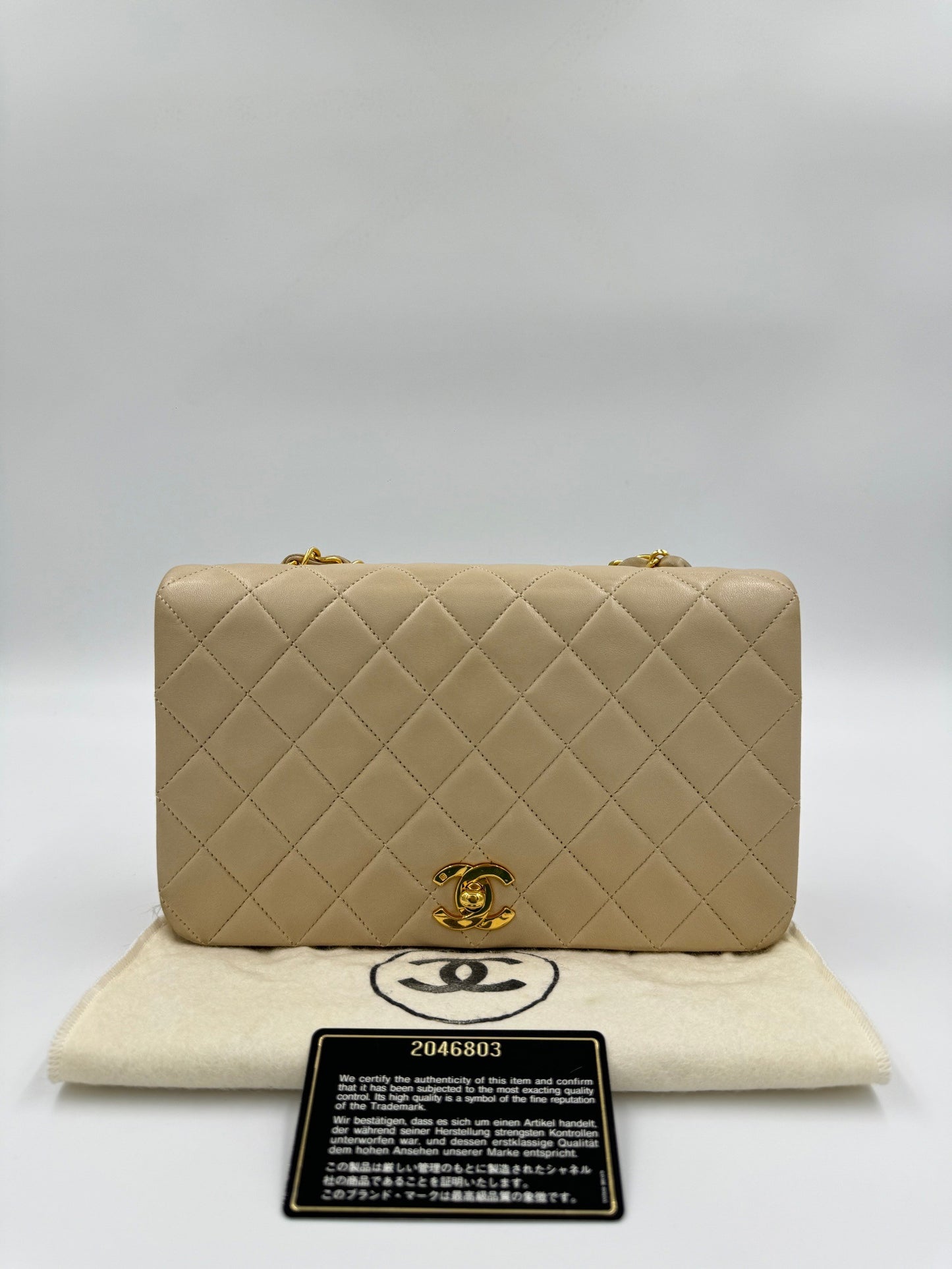 Chanel Vintage Woc 23cm 奶茶From 1991 / Rank AB 24072101