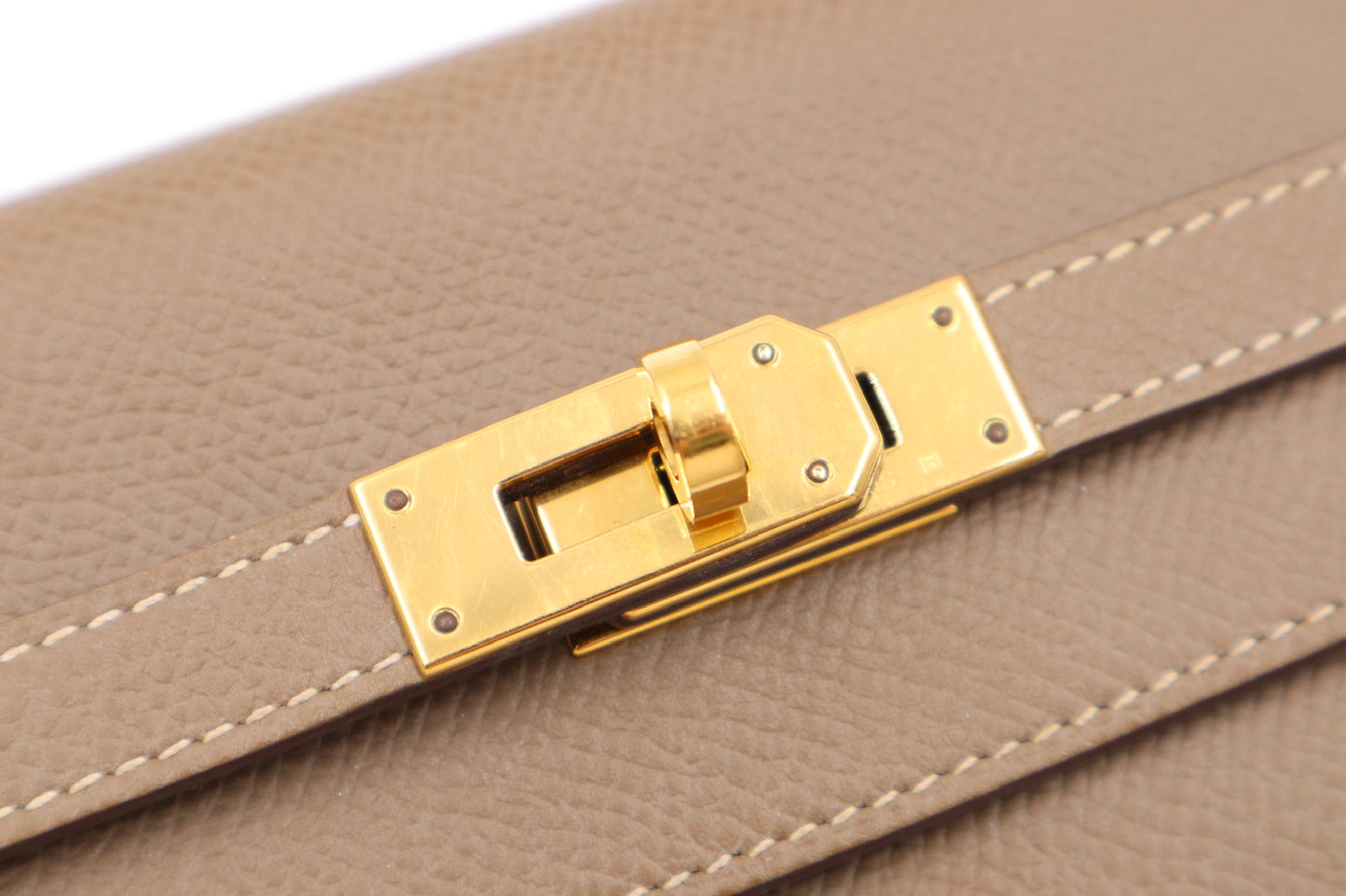 Hermes Kelly Wallet Gray 金釦大象灰/ Rank SA 251127001