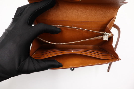 Hermes Kelly Wallet Brown 長夾棕/ Rank SA 250811006