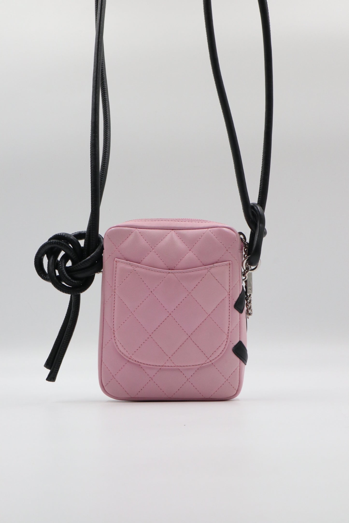 Chanel Cambon黑粉肩背斜背手機包 / Rank SA 251030008