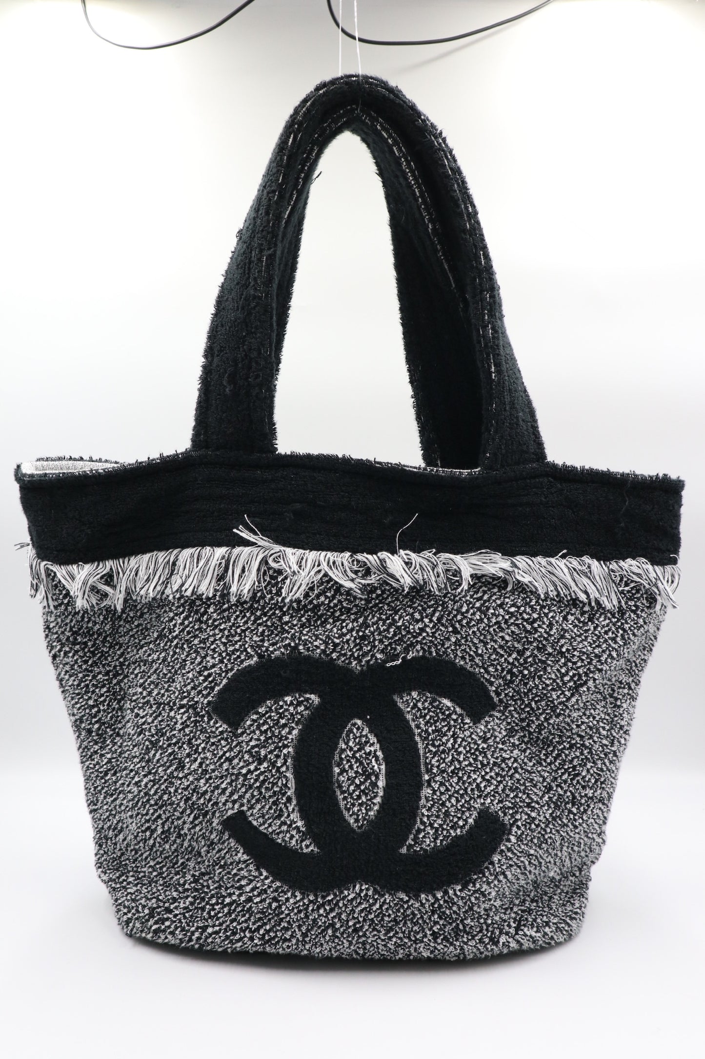 Chanel  沙灘包 2way 黑灰色 / Rank SA 250928003