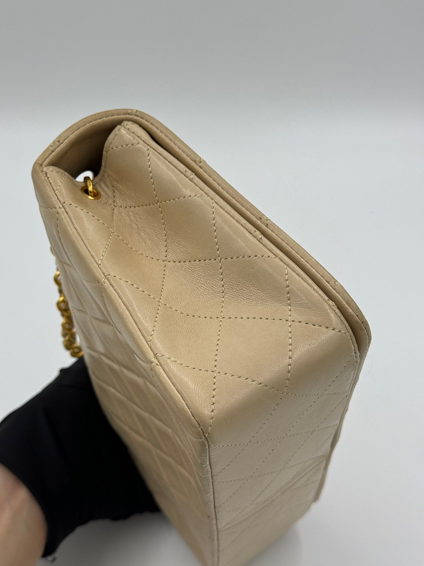 Chanel Vintage Woc 23cm 奶茶From 1991 / Rank AB 24072101