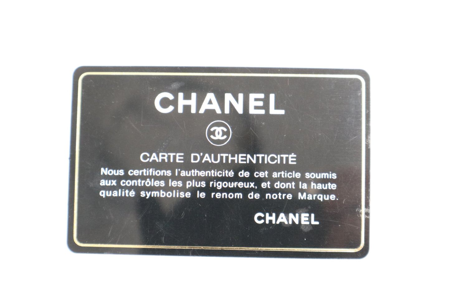 Chanel 金屬鐵牌黑色卡夾零錢包 / Rank SA 251126009