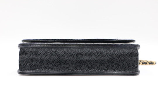 Chanel woc Silver 黑銀鏈條錢包 / Rank SA 250811007
