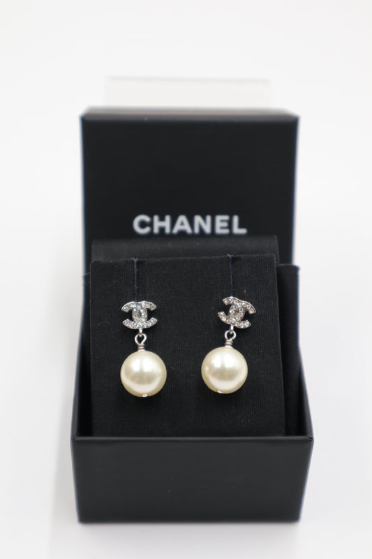 Chanel Earrings 水鑽雙C珍珠耳環/ Rank SA 250903003