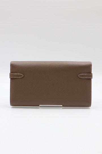 Hermes Kelly Wallet Gray長夾 灰/ Rank SA 250811007