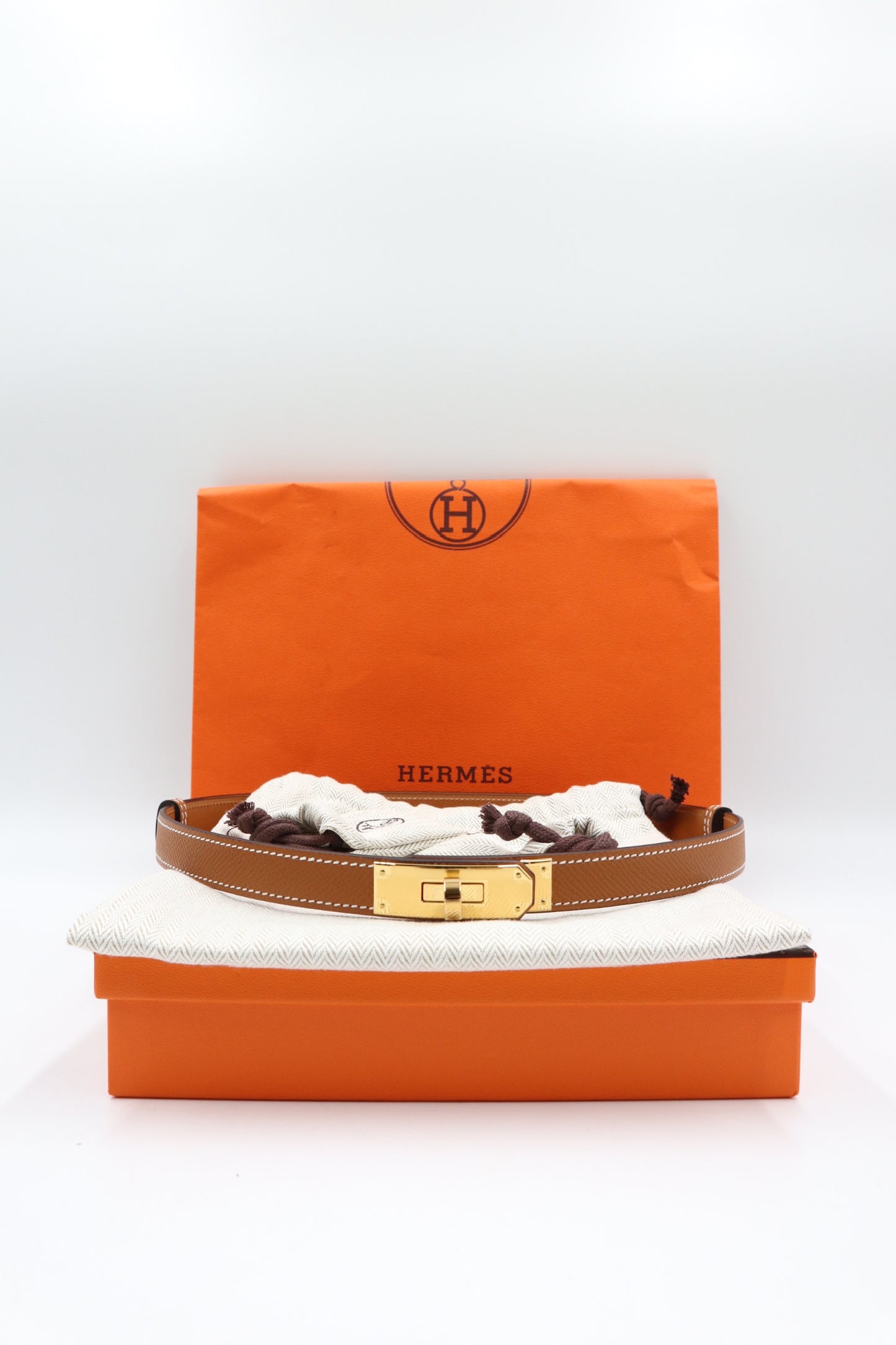 Hermes Kelly18 Epsom小牛皮腰帶/Rank N251127006 預購