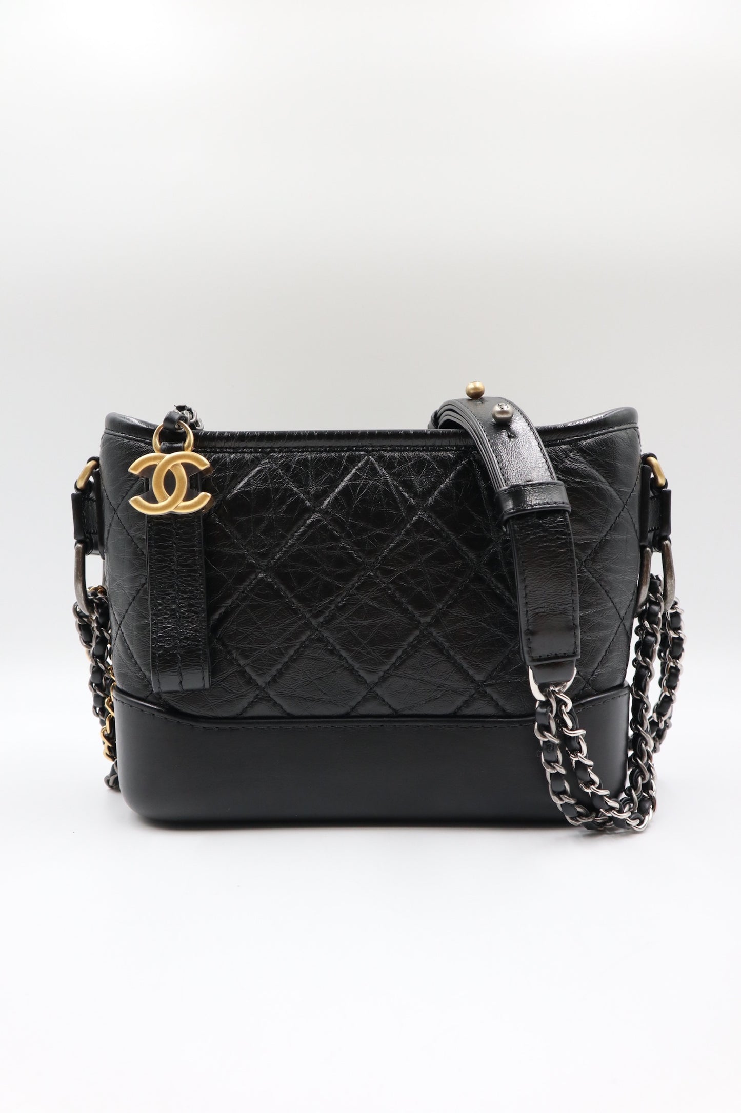 Chanel 黑金雙鍊流浪包/ Rank SA 251126008