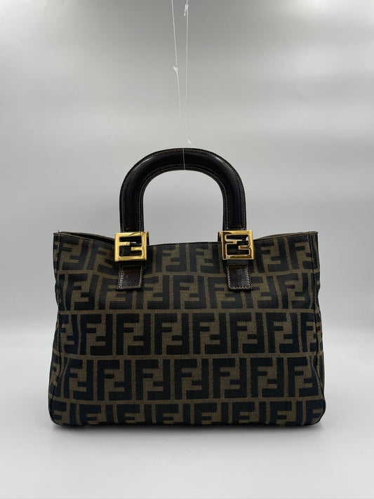 Fendi 金扣 Tote Bag / Rank SA