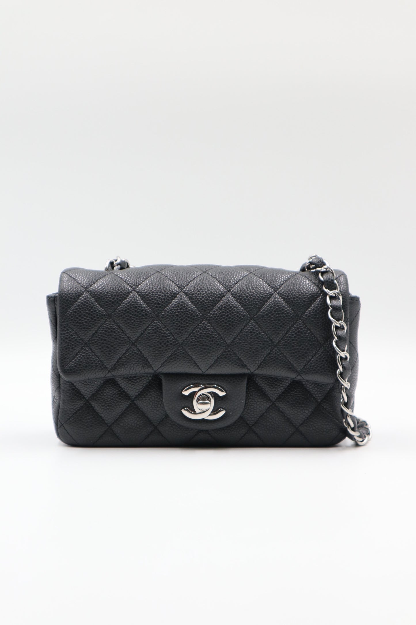 Chanel Mini cf 荔枝皮20cm小包/ Rank SA 25060101