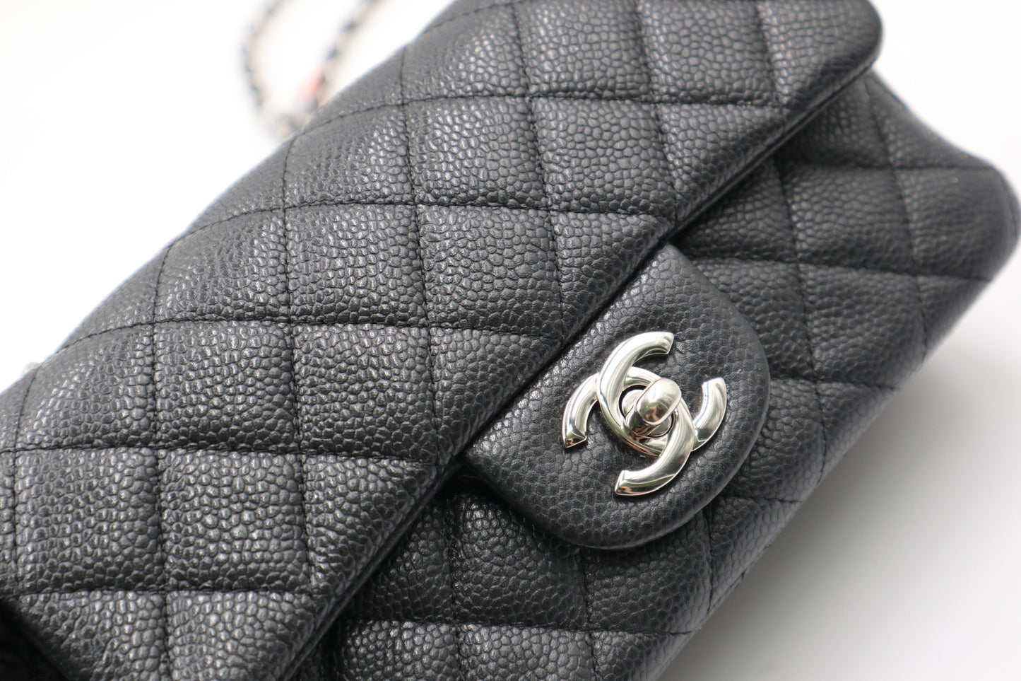 Chanel Mini cf 荔枝皮20cm小包/ Rank SA 25060101