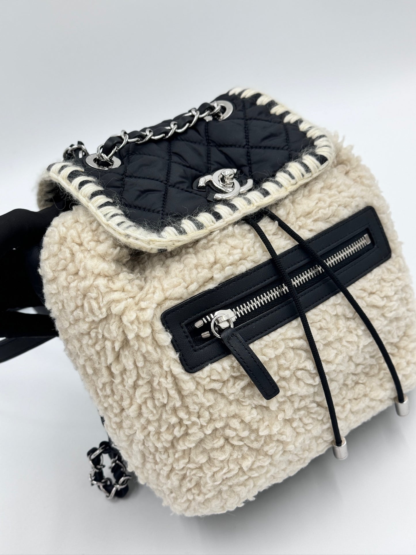 Chanel backpack white/ Rank A
