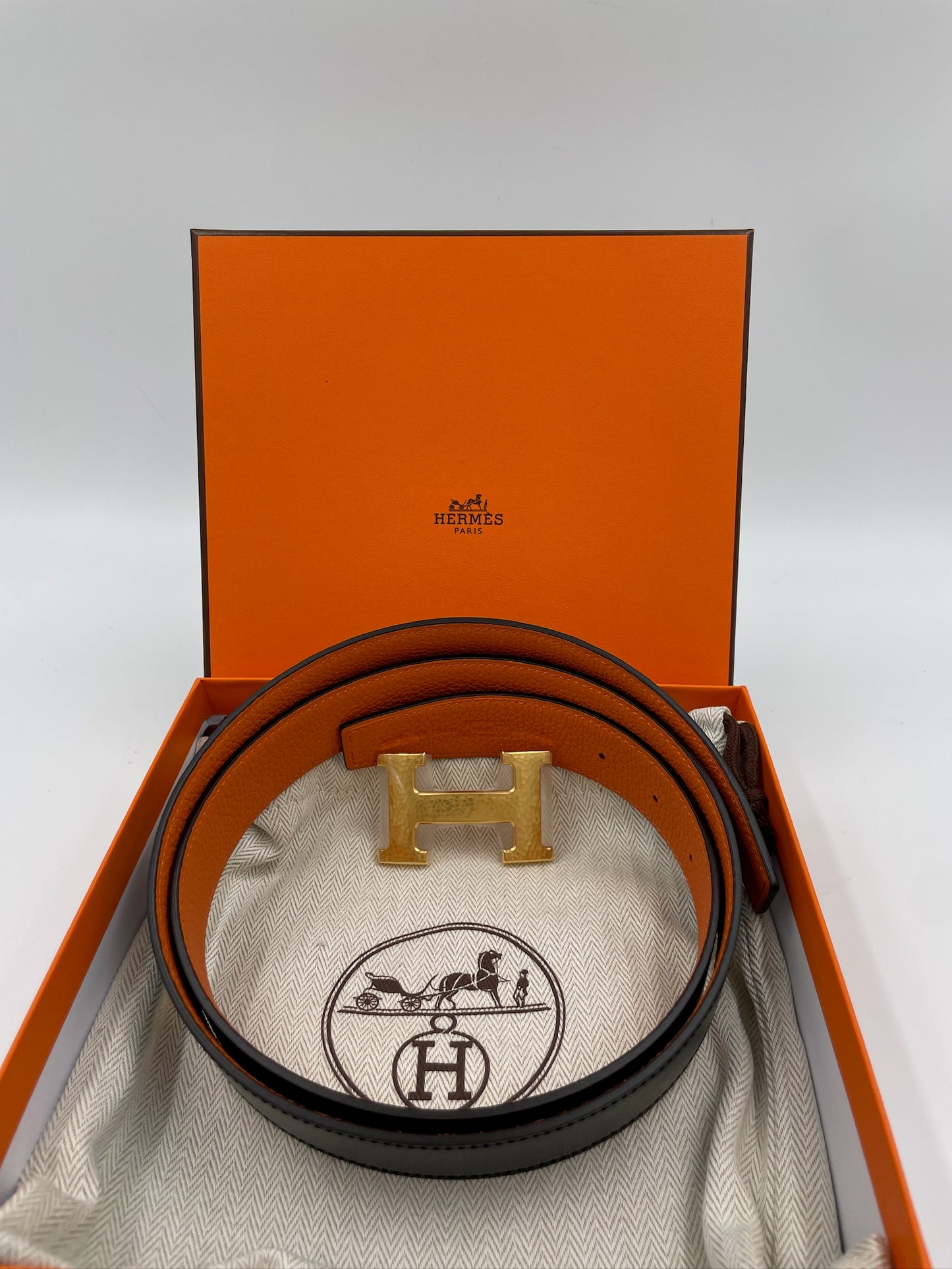 Hermes 雙面 皮帶/Rank SA