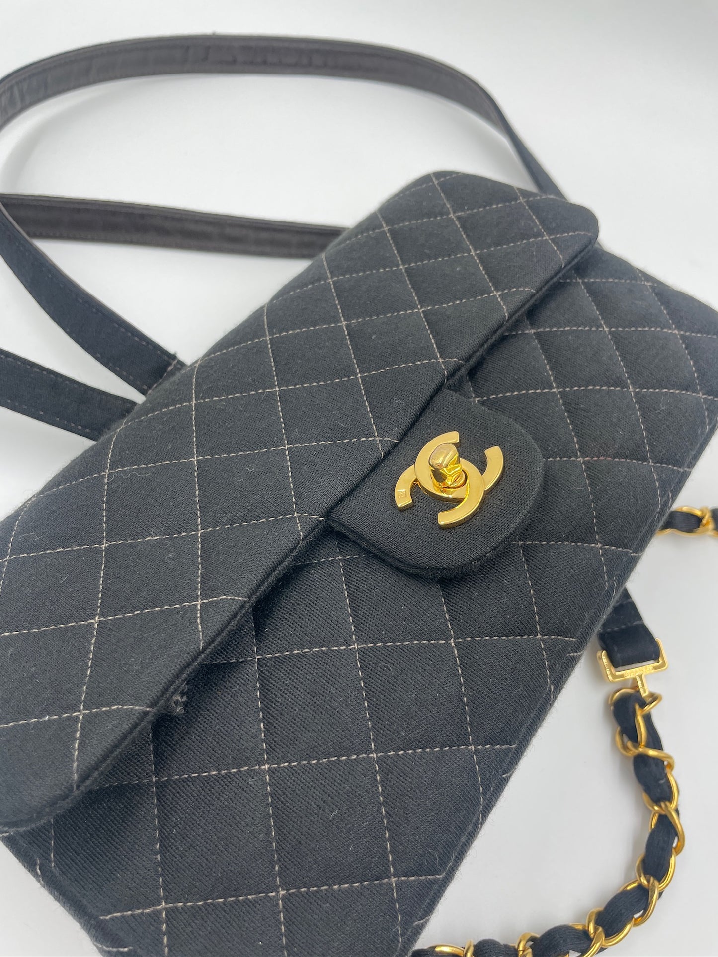 Chanel 布面雙肩包 backpack / Rank A
