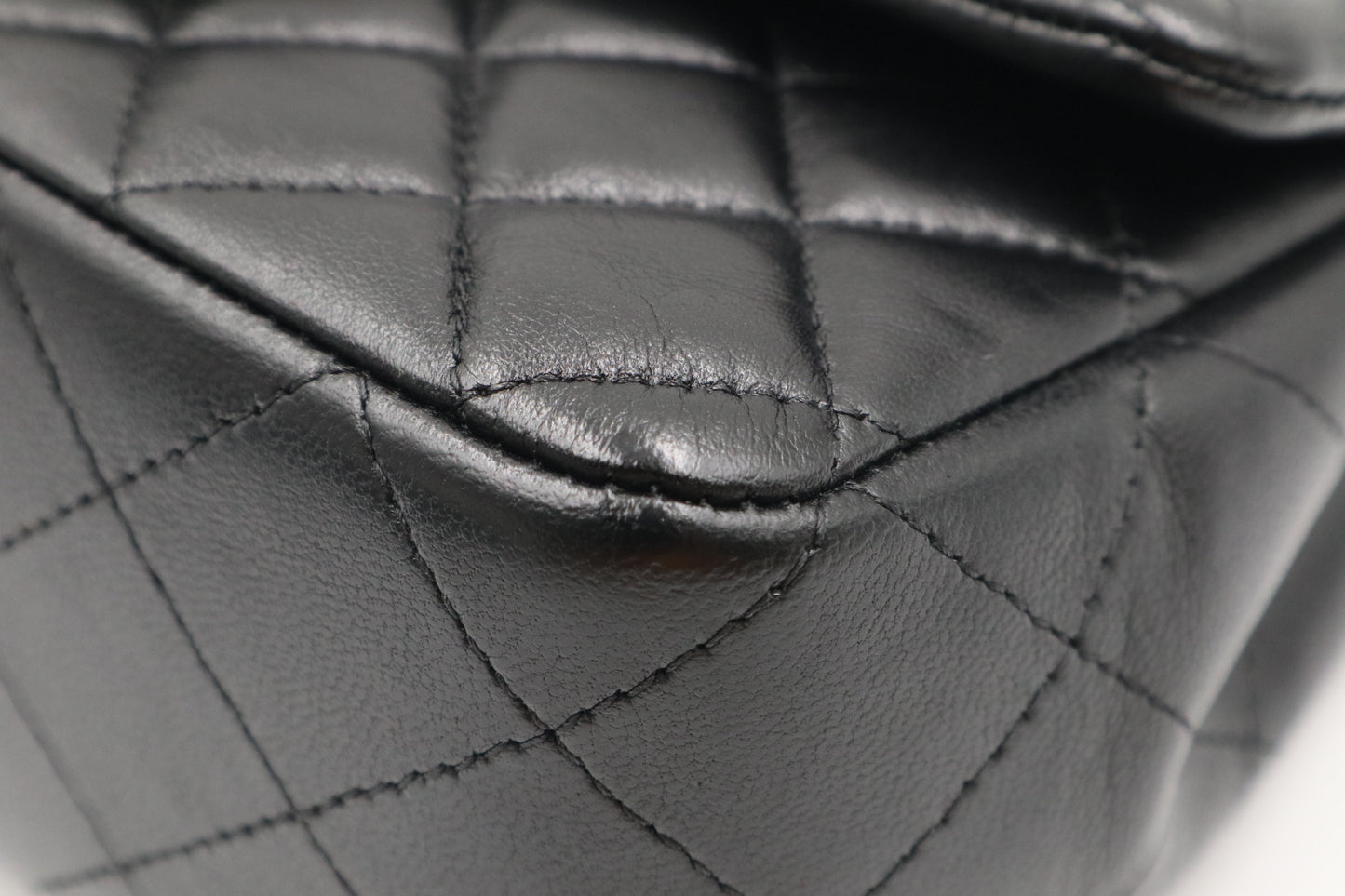 Chanel Mini CF 羊皮20cm 黑銀 / Rank SA 251113001
