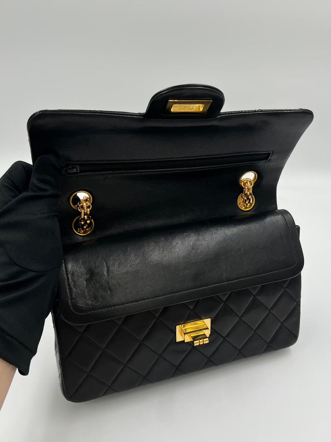 Chanel 2.55 Lambskin Small Gold  / Rank SA