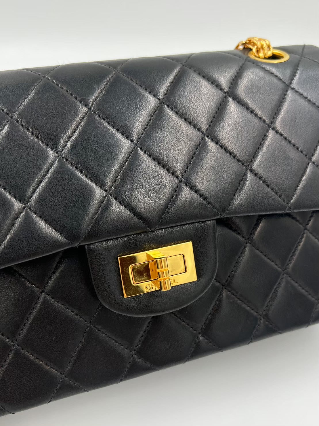 Chanel 2.55 Lambskin Small Gold  / Rank SA