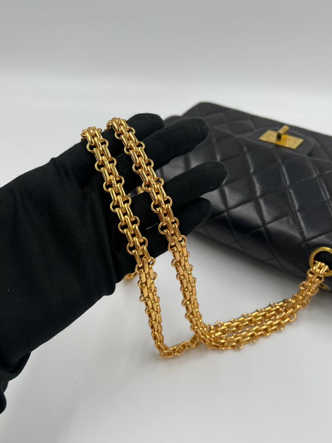 Chanel 2.55 Lambskin Small Gold  / Rank SA