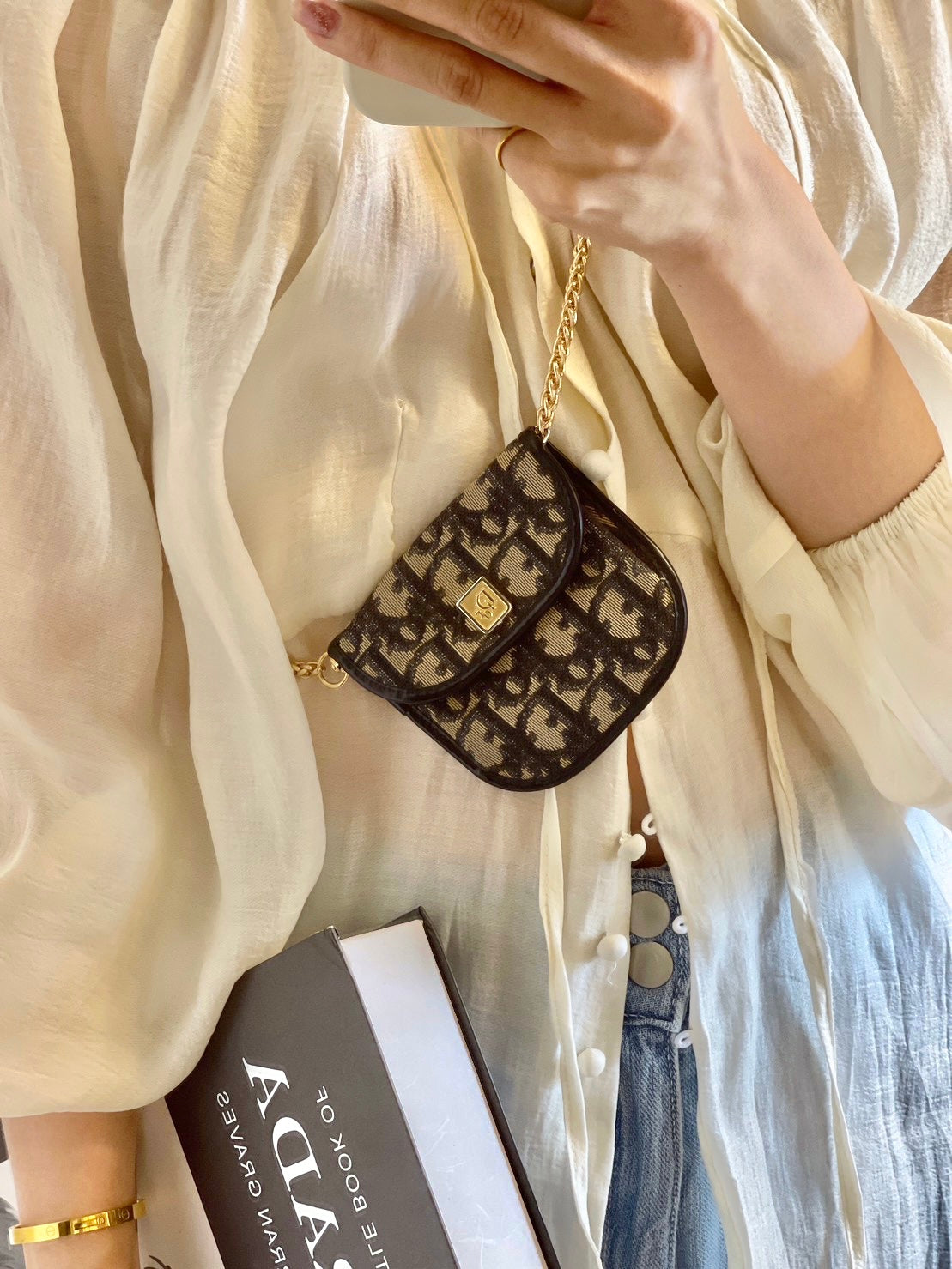 Dior coin holder wallet
