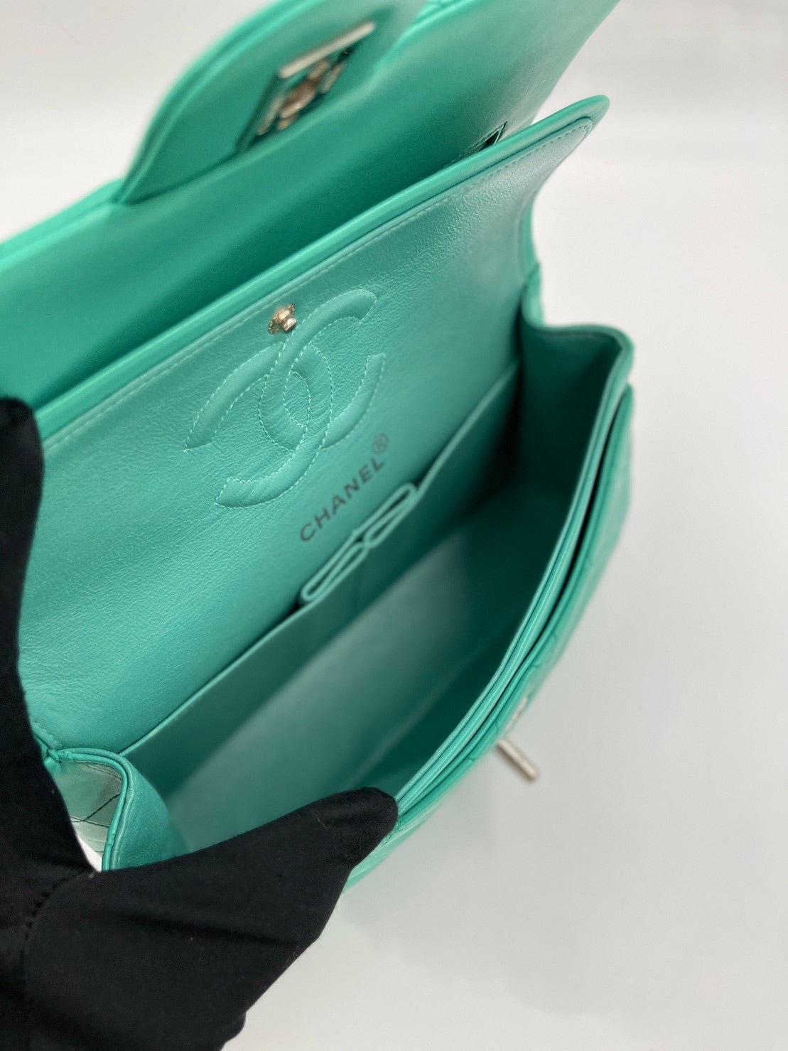 Chanel 綠色銀釦CF / Rank A