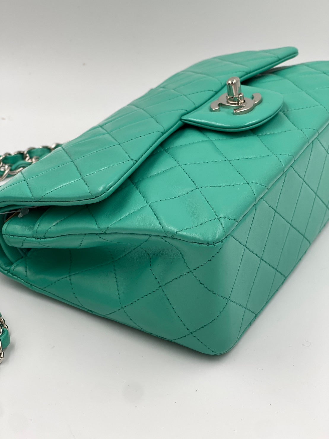 Chanel 綠色銀釦CF / Rank A