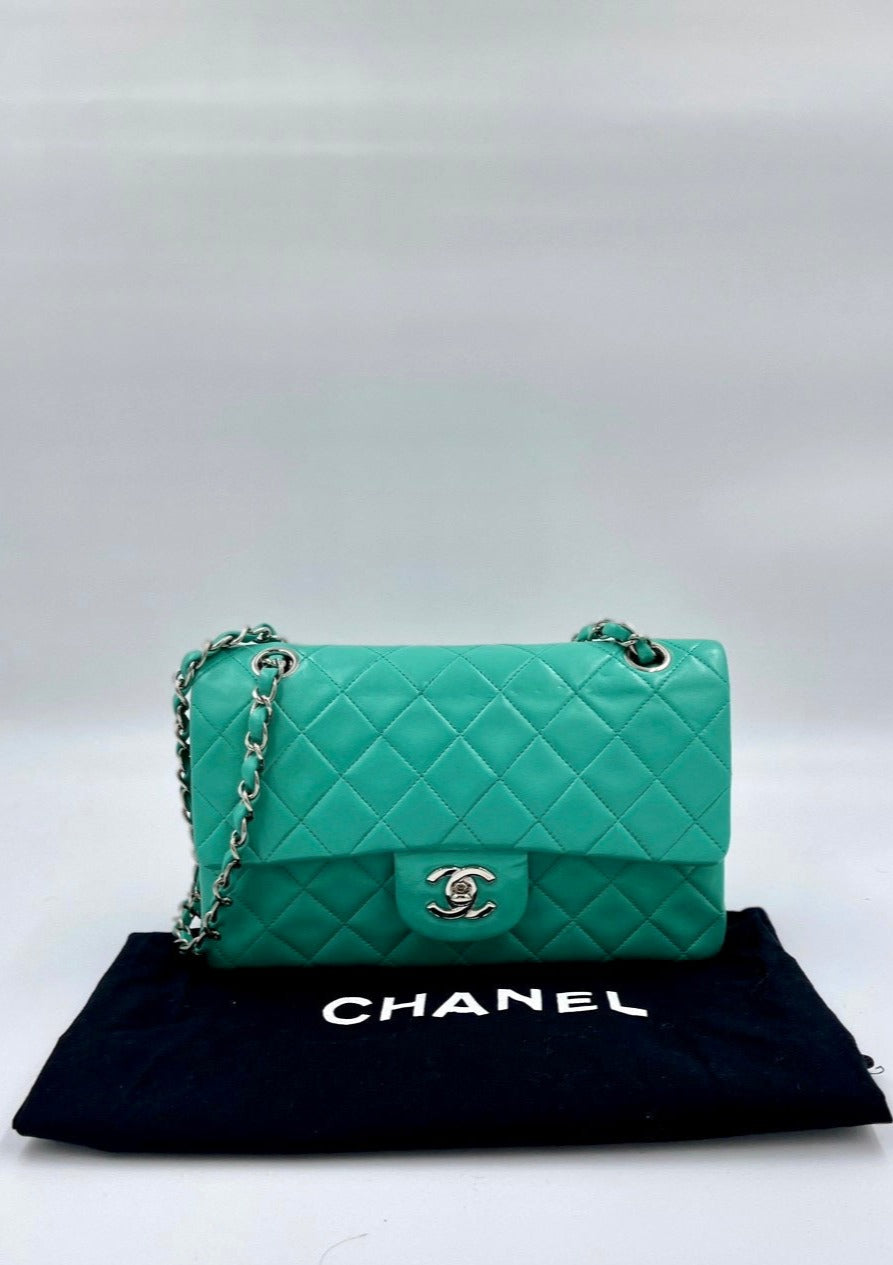 Chanel 綠色銀釦CF / Rank A