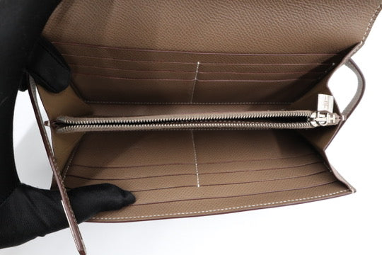 Hermes Kelly Wallet Gray長夾 灰/ Rank SA 250811007