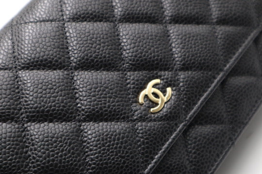 Chanel woc Silver 黑銀鏈條錢包 / Rank SA 250811007