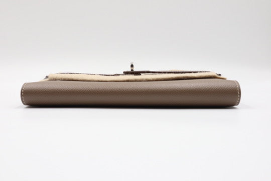Hermes Kelly Wallet Gray長夾 灰/ Rank SA 250811007