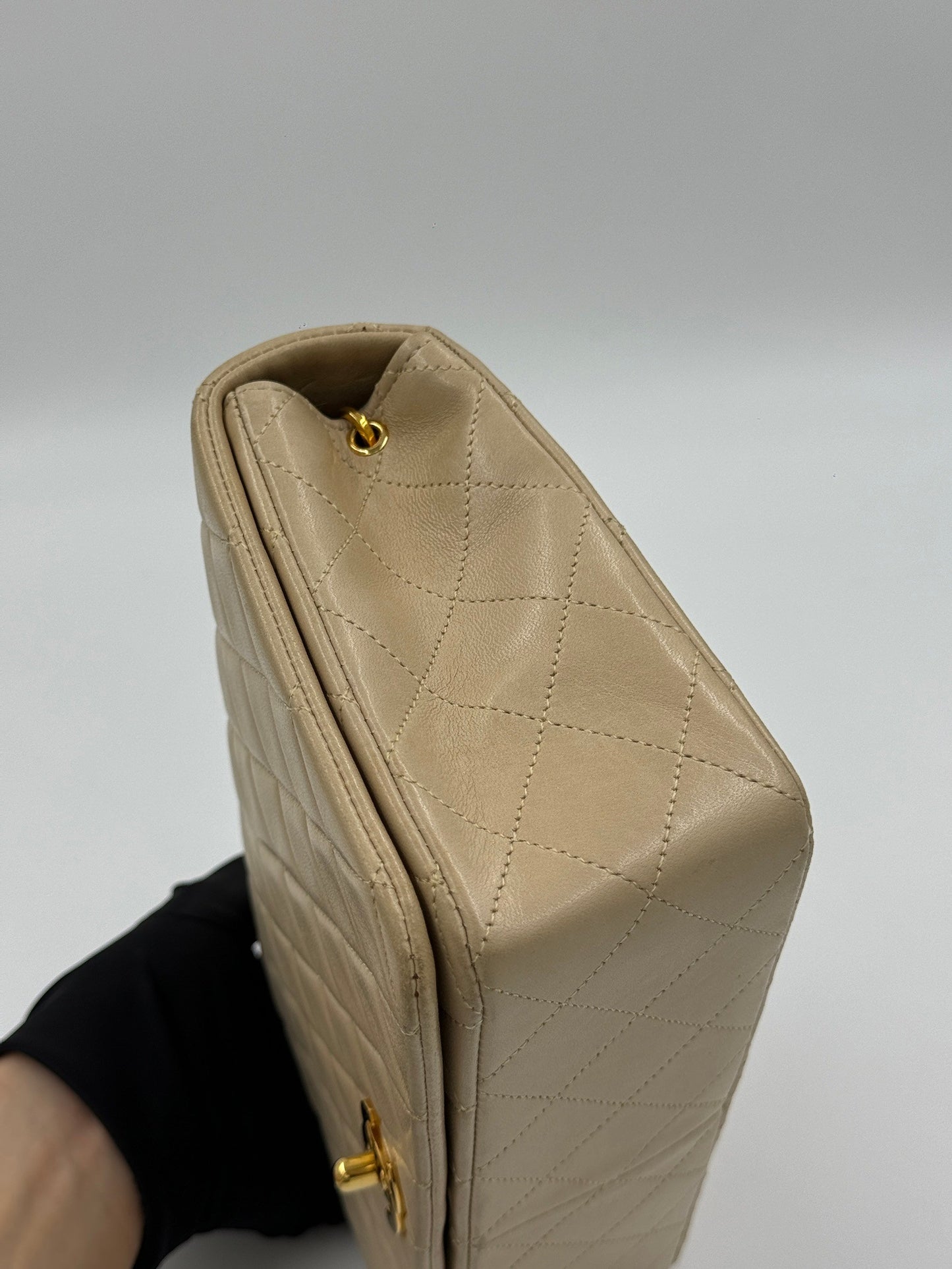 Chanel Vintage Woc 23cm 奶茶From 1991 / Rank AB 24072101