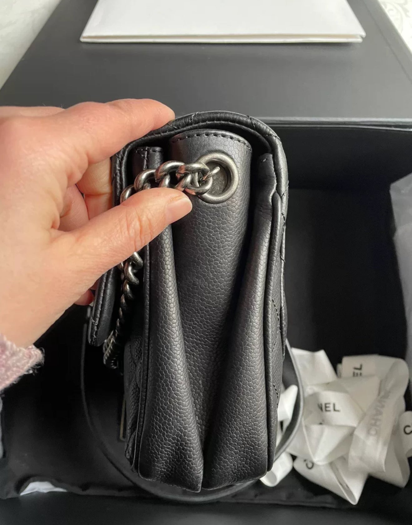 Chanel Coco Caviar mini 方胖包 / Rank A C25020601
