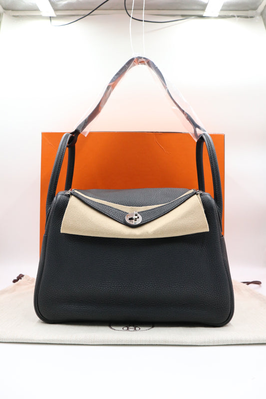 Hermes Lindy 30 黑銀色 銀扣 C / Rank SA 250909001