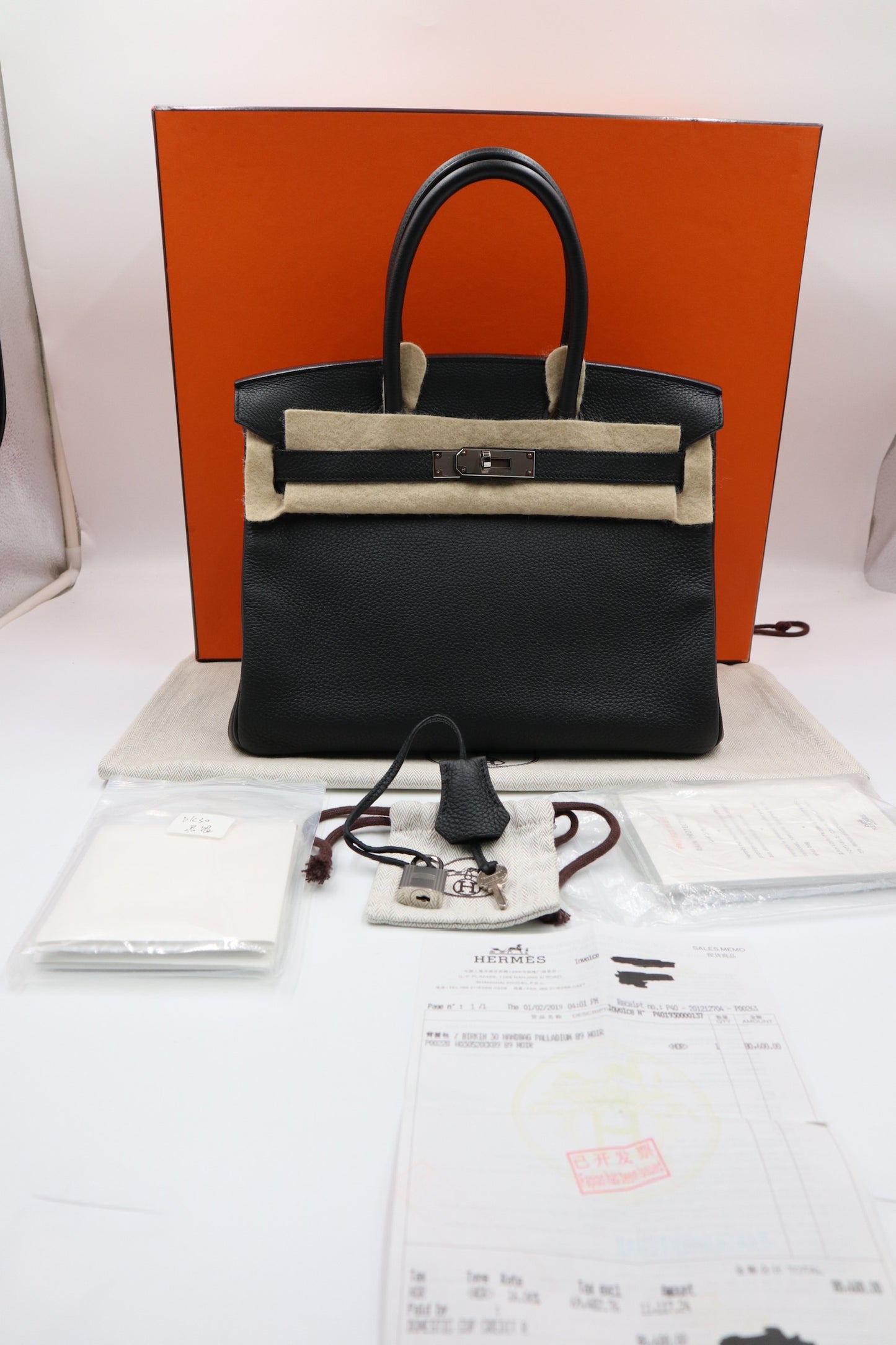 Hermès Birkin 黑銀30 / Rank SA 250910001