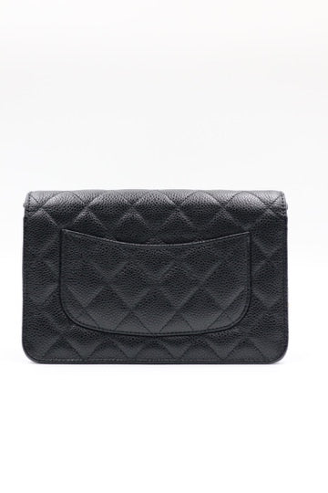 Chanel woc Silver 黑銀鏈條錢包 / Rank SA 250811007