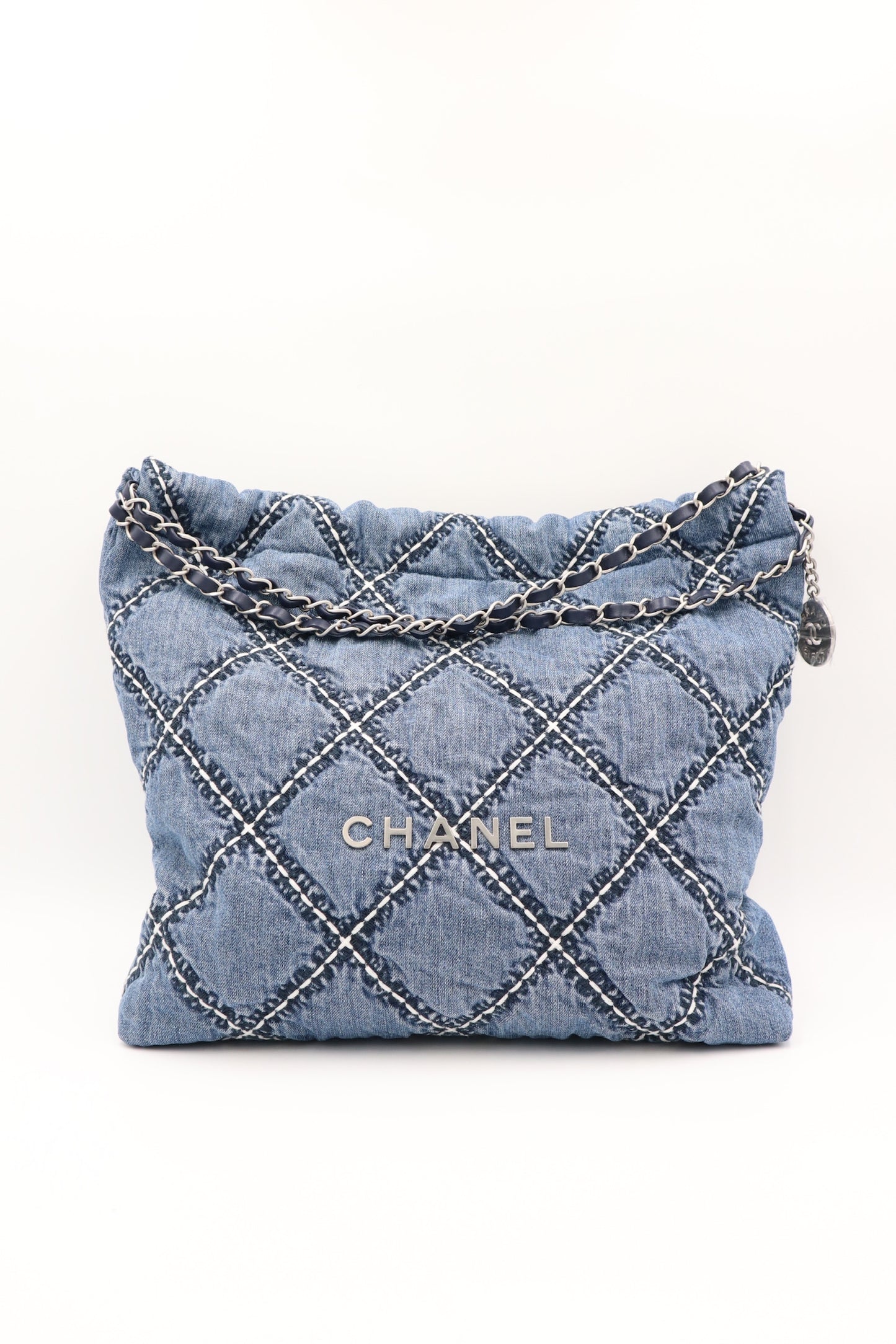 Chanel Denim 22bag small 牛仔鏈條包 / Rank SA S250129016