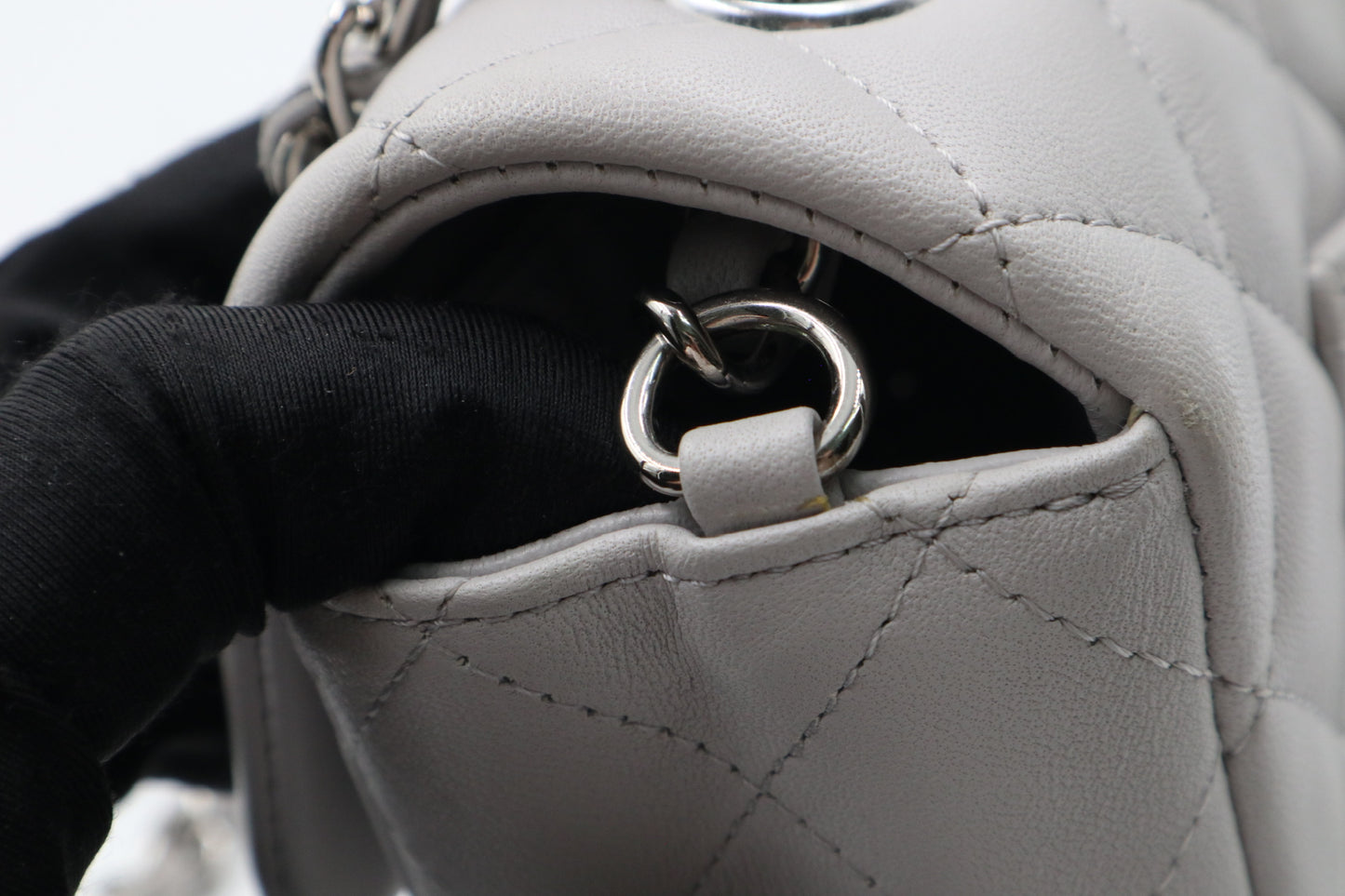 Chanel Mini CF 鼠尾草灰銀扣 / Rank SA 251030002